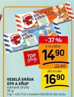 Sýr a křup Veselá kráva