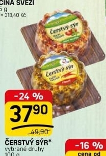 Sýr čerstvý v koření Kromilk