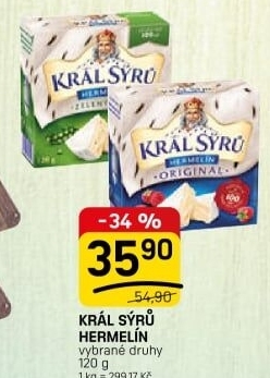 Sýr Hermelín Král sýrů
