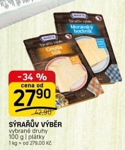 Sýr Sýrařův výběr Madeta