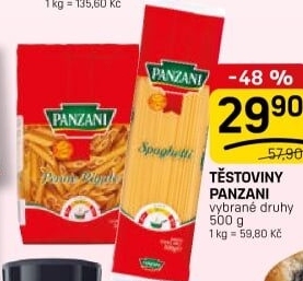 Těstoviny Panzani
