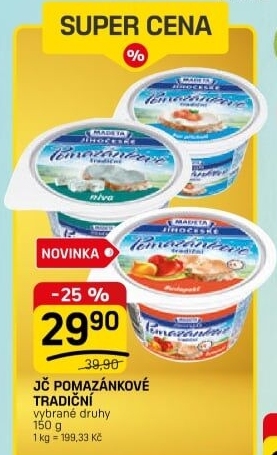 Tradiční pomazánkové Jihočeské Madeta