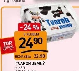 Tvaroh jemný Milkin