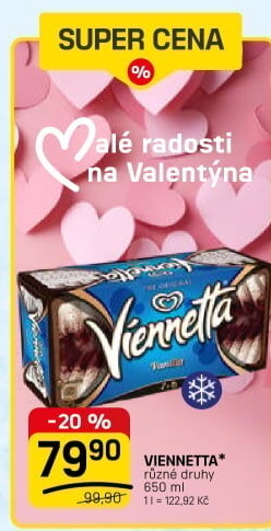 Zmrzlinová roláda Viennetta Algida
