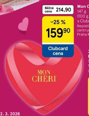 Bonboniéra srdce Mon Cheri Ferrero