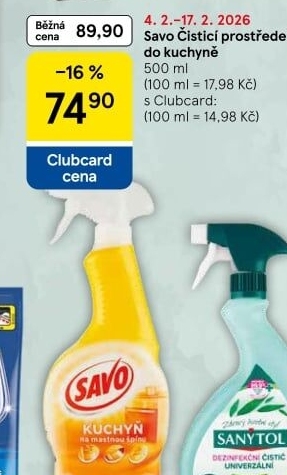 Čistič kuchyně ve spreji Savo