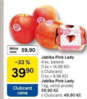 Jablka Pink Lady