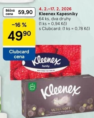 Kapesníčky papírové Kleenex - box