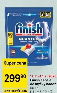 Kapsle do myčky Finish