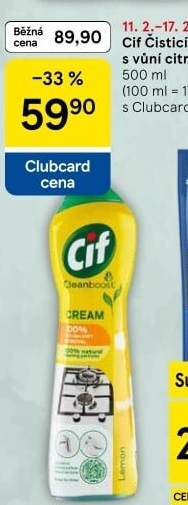 Krémový čistič Cif Cream
