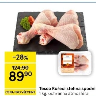 Kuřecí stehna Tesco