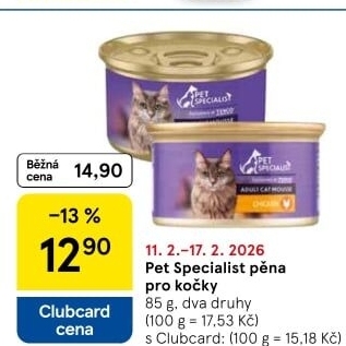 Paštika pro kočky Pet Specialist
