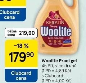 Prací gel Woolite