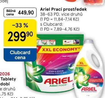 Prací prostředky Ariel