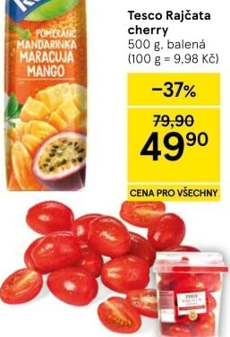 Rajčata cherry Tesco