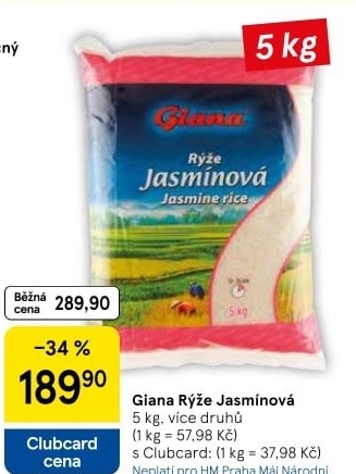 Rýže jasmínová Giana