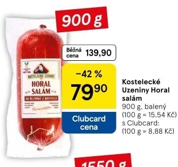 Salám Horal Kostelecké uzeniny