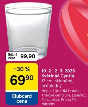 Skleněný květináč