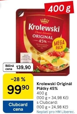 Sýr Krolewski 45% Milkpol