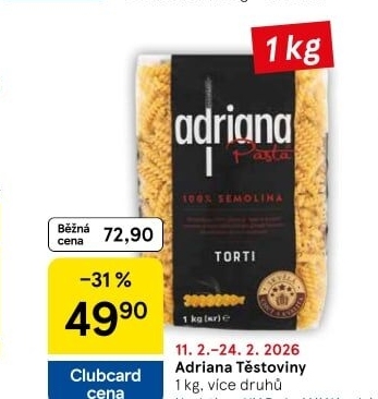 Těstoviny Adriana