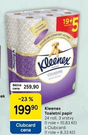 Toaletní papír 3vrstvý Kleenex