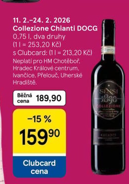 Víno Chianti Collezione Sensi