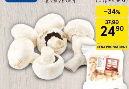 Žampiony zahradní Tesco