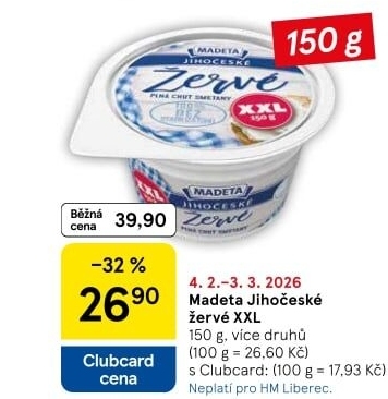 Žervé Jihočeské Madeta