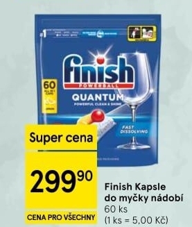 Kapsle do myčky Finish