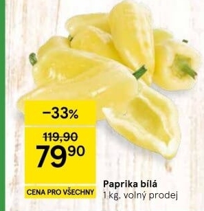Paprika bílá