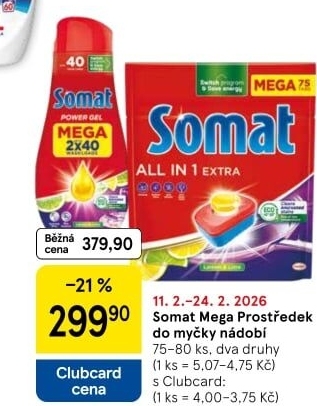 Prostředky do myčky Somat