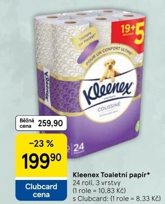 Toaletní papír 3vrstvý Kleenex