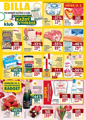 akční leták BILLA 11.2.2026-17.2.2026