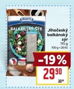 Balkánský sýr Madeta