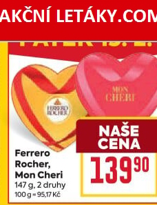 Bonboniéra srdce Ferrero Rocher