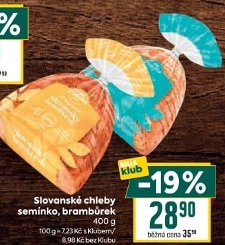 Chléb vícezrnný Slovanské semínko Odkolek