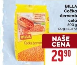 Čočka červená Billa