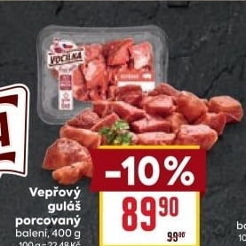 Maso na guláš vepřové Vocílka