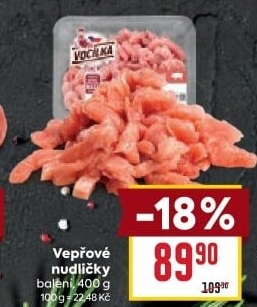 Maso vepřové nudličky Vocílka