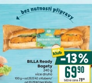 Obložená bageta Billa Ready