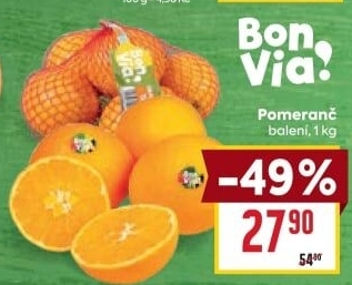 Pomeranče Billa Bonvia