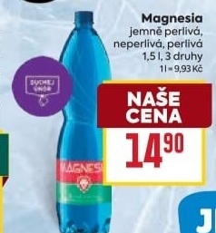 Přírodní voda Magnesia