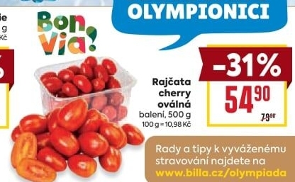 Rajčata cherry Billa Bonvia