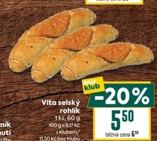 Rohlík Vita selský