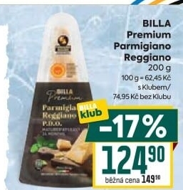 Sýr Parmigiano Reggiano Premium Billa