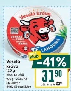 Sýr tavený Veselá kráva