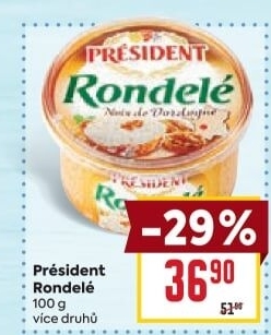 Sýr termizovaný Rondelé President