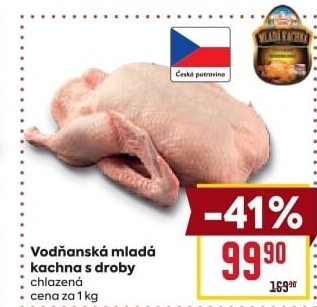 Kachna mladá Vodňanská kachna