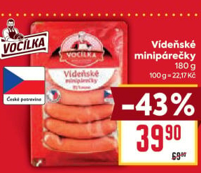 Minipárečky vídeňské Vocílka