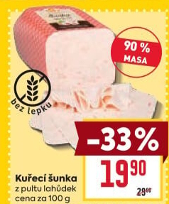 Šunka kuřecí 90% Vodňanské kuře